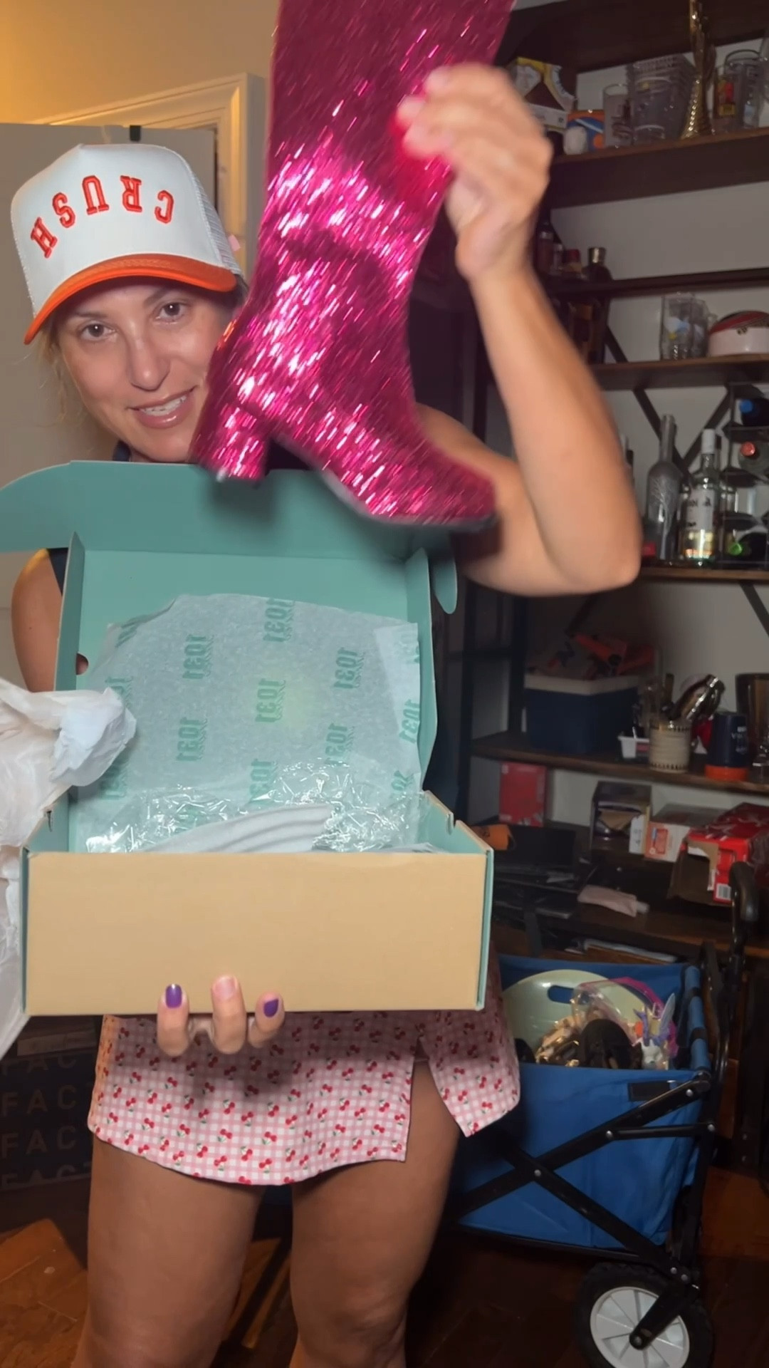 The best pink glitter go go boots you have ever seen. A great gift of costume for a little or not so little girl or kid in your life  

#LTKFindsUnder50 #LTKHalloween #LTKSeasonal