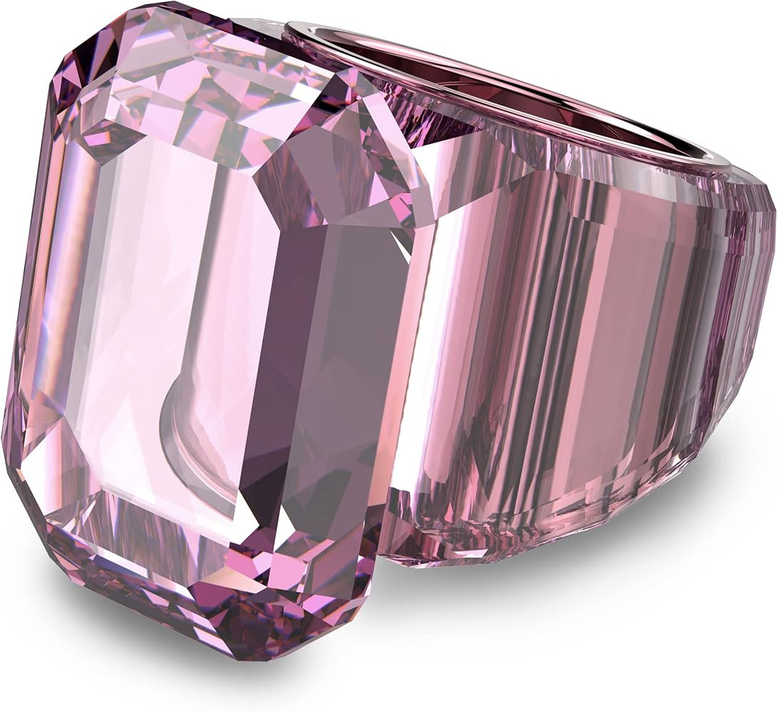 SWAROVSKI Lucent Cocktail Ring Jewelry Collection, Blue Crystal, Pink Crystal | Amazon (US)