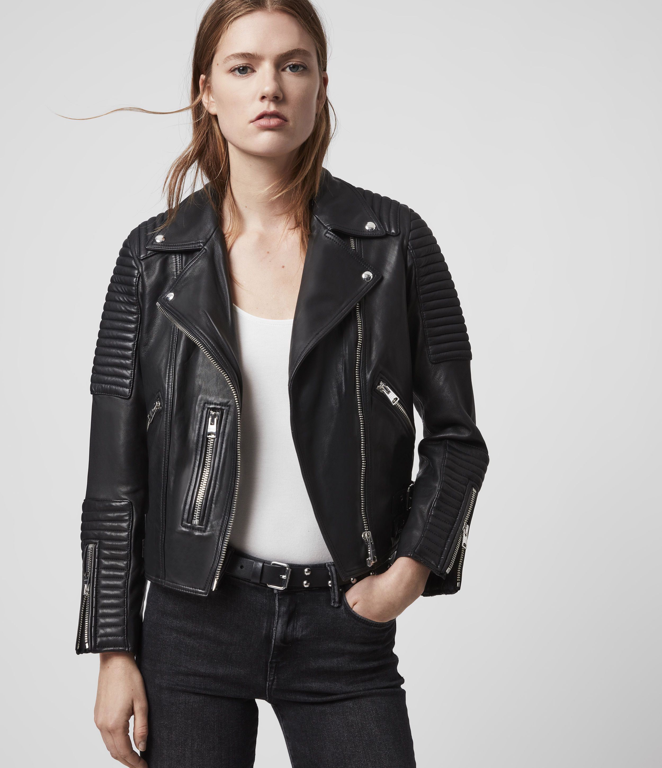 Estella Leather Biker Jacket | AllSaints US