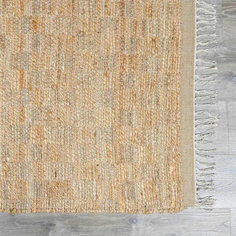 Lonut Checkered Jute Area Rug - Clearance | Boutique Rugs