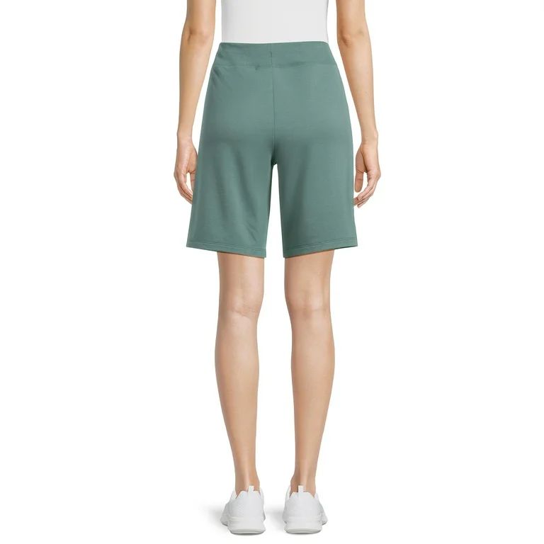 Athletic Works Women's French Terry Cloth Bermuda Shorts, 9” Inseam, Sizes XS-XXXL | Walmart (US)