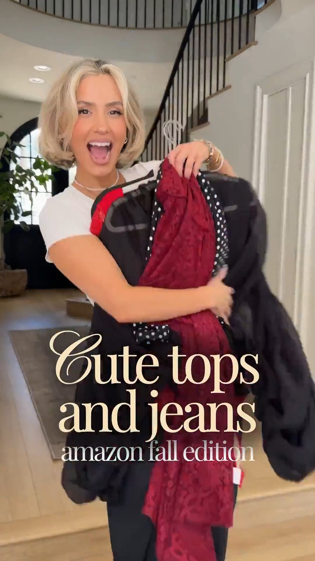 Cute tops & jeans | Amazon fall edition! 🥰 these are perfect for date night, brunch with the girls, any kind of special event or dinners! 

Jeans are 27x30 
Tops small

The first burgundy long top is part of a matching set and I’m wearing it with the burgundy Bandeau top that I linked below.

#LTKgrwm #LTKootd #LTKU