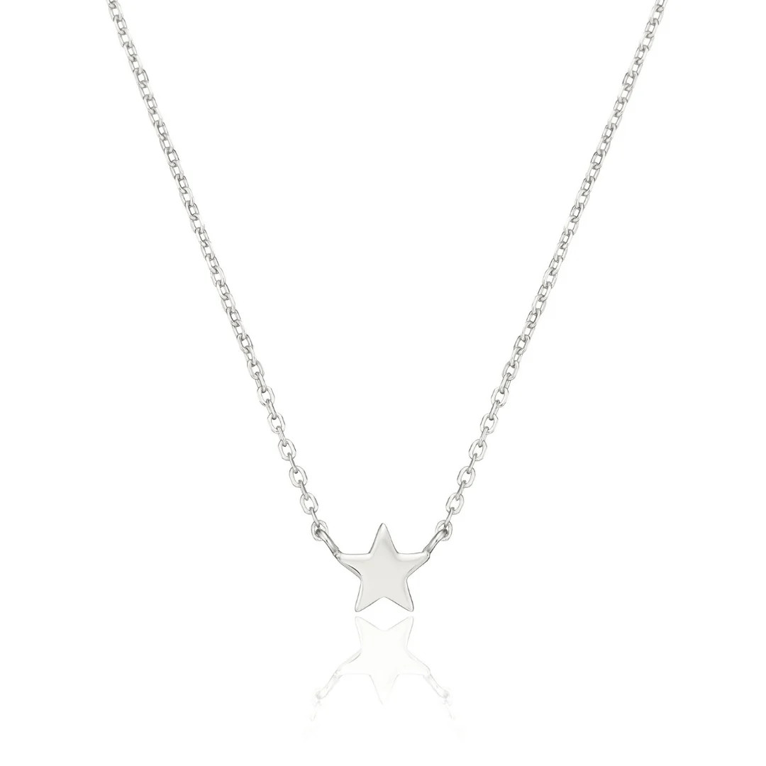 Silver Tiny Star Necklace | Lily & Roo