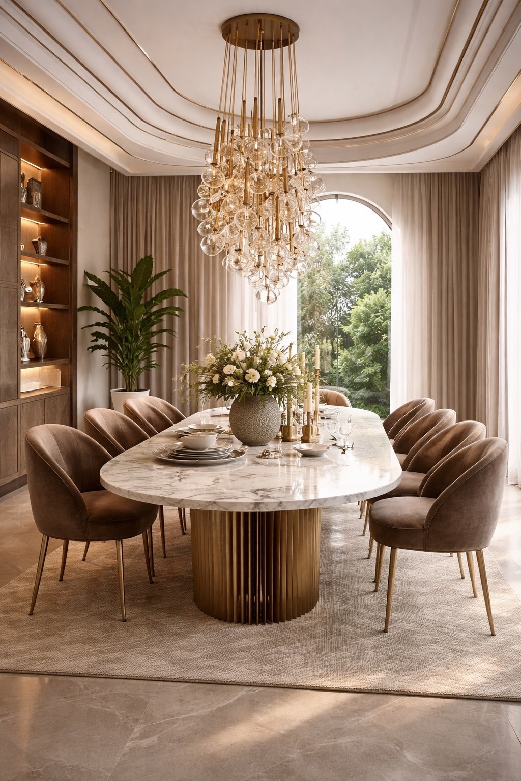 A sophisticated dining room with rich warm tones, statement lighting, and a timeless luxury feel.

#diningroomideas #luxurydiningroom #glamdiningroom #modern diningroom #diningroomdecor #elegantinteriors #luxuryhome #interiordesign #homedecor #statementlighting #chandelierdecor #marblediningtable #designerhome #highendinteriors #warmneutraldecor #homeinspo #designinspo #wayfairhome #ltkhome #ltkdecor #ltkdesign #ltkfinds #ltkit #shopthelook #pinteresthome #luxuryinteriors #sophisticatedstyle #diningroominspo #neutralhome #glamhome