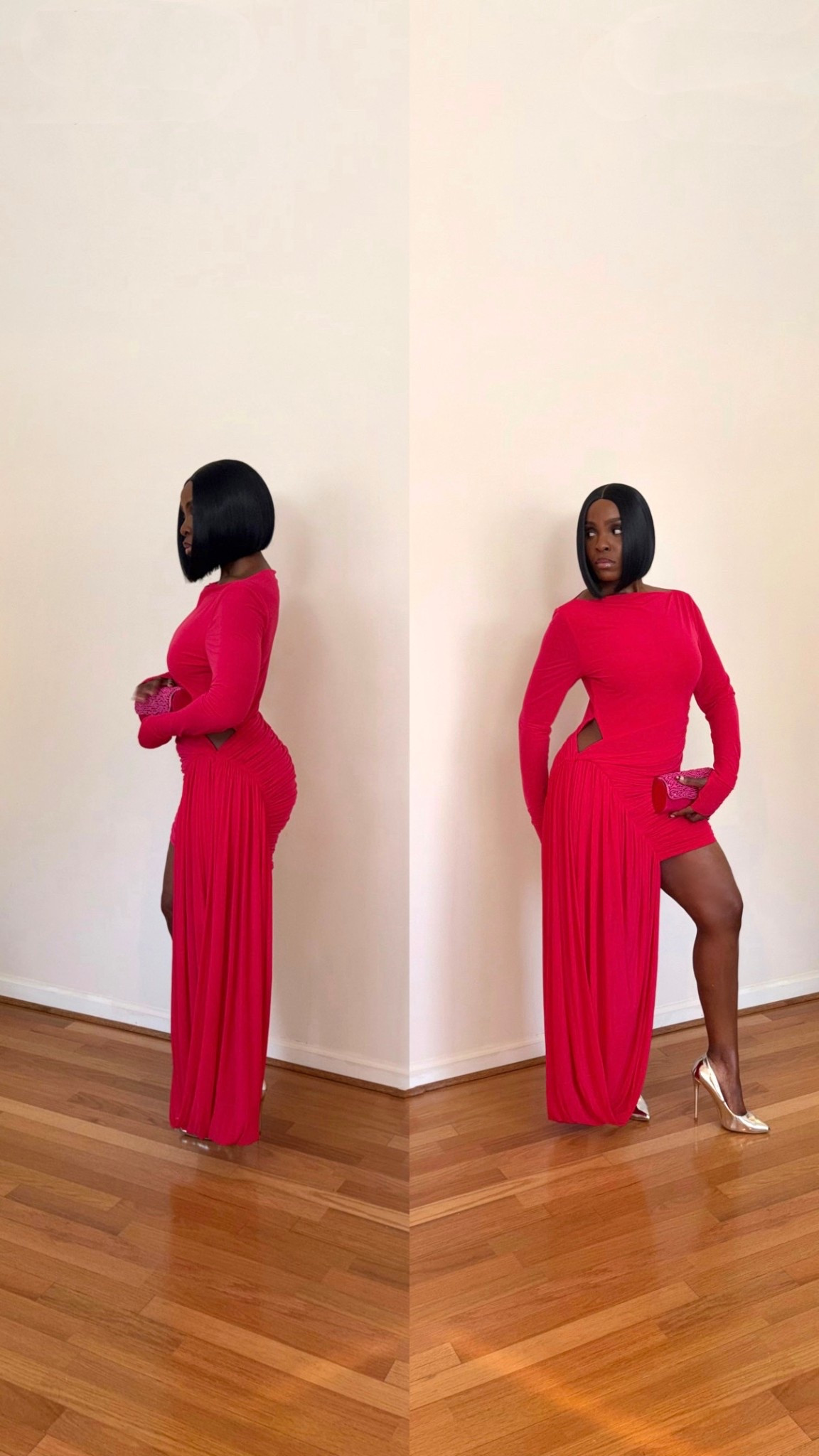 Pink cut-out maxi dress
Long sleeve red evening dress High slit statement dress Ruched bodycon gown Asymmetrical waist cutout dress Draped skirt maxi dress Sculpted silhouette dress One-piece evening gown Date night statement dress Valentine’s Day dress Cocktail party look Fashion-forward evening outfit Special occasion red dress


#LTKValentine