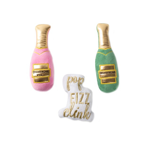 CHAMPAGNE SMALL PLUSH DOG TOY SET OF 3 | Indigo (CA)