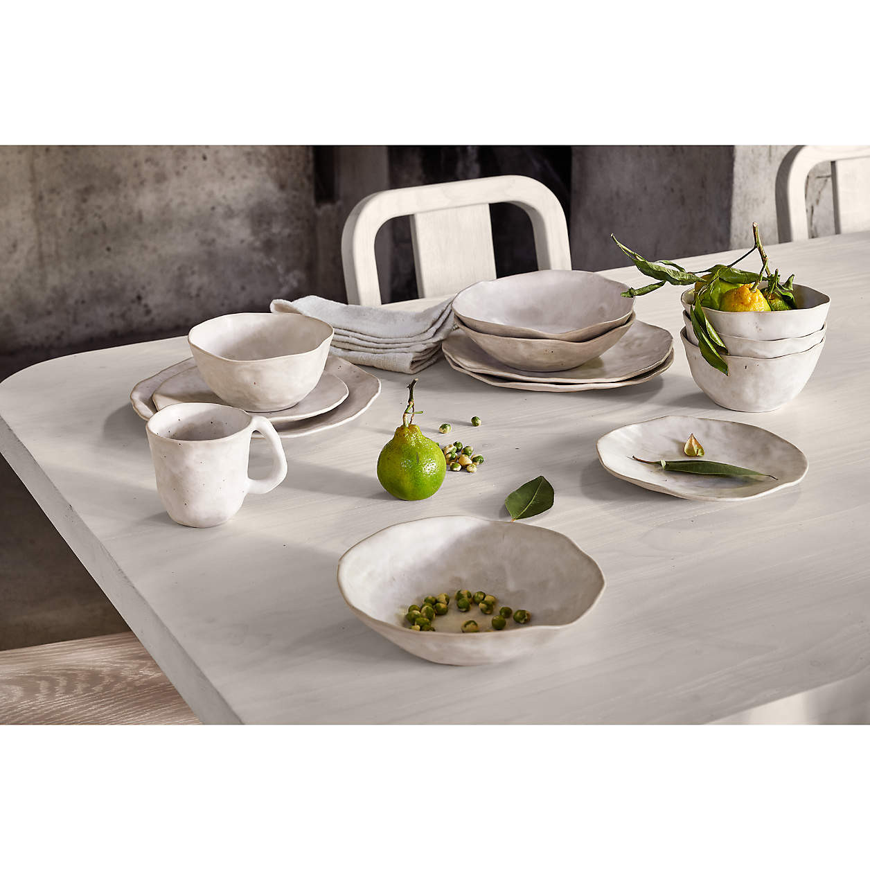 Kiln Off-White Pasta Bowl by Leanne Ford + Reviews | Crate & Barrel | Crate & Barrel