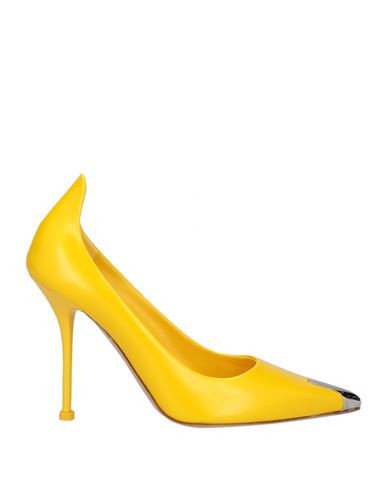 Mcqueen Woman Pumps Yellow Size 5 Soft Leather | YOOX (US)