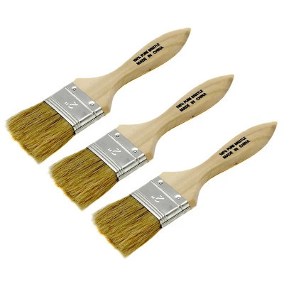 Chef Craft 2" Wide Natural Bristles Basting / Pastry Brush with Wooden Handle  3-pack | Target