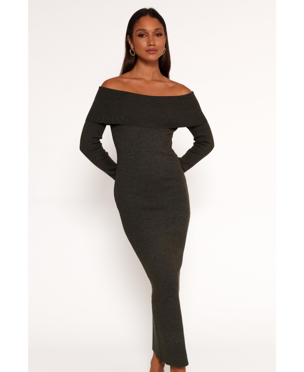 Petal and Pup Women's Archie Off The Shoulder Midi Dress - Green | Macy's