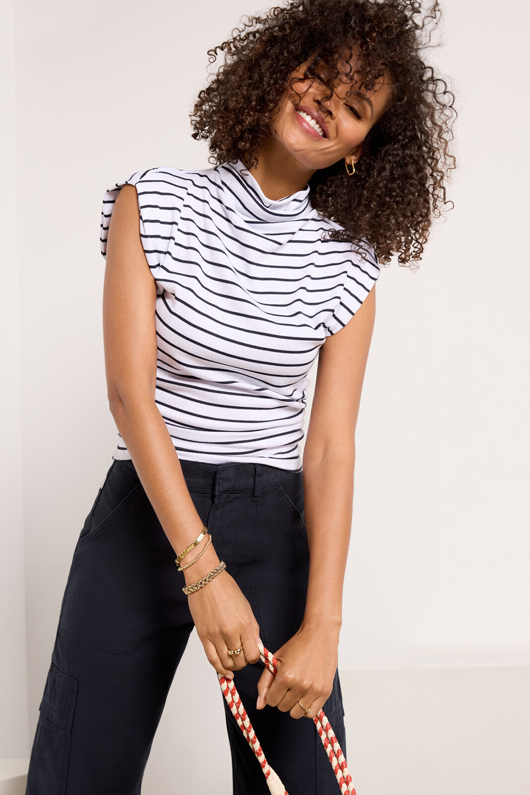 Amara Stripe Rib Top | Evereve