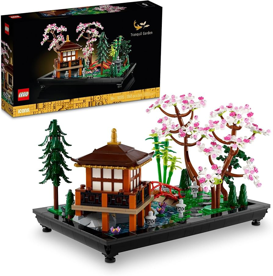 LEGO Icons Tranquil Garden Creative Building Set, Gift for Valentines Day for Adult Fans of Japan... | Amazon (US)