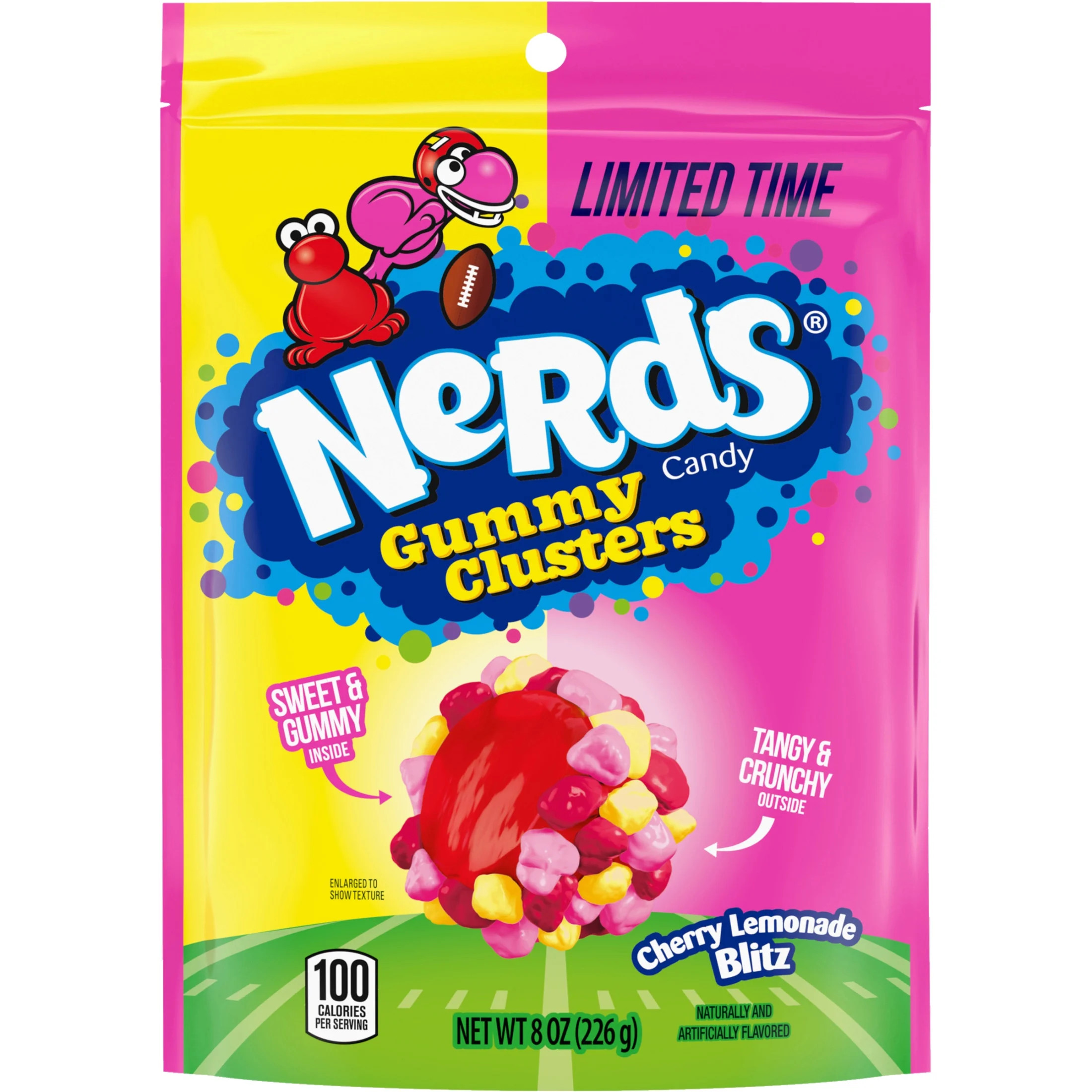 NERDS Gummy Clusters Candy, Cherry Lemonade, Crunchy and Gummy, 8 oz | Walmart (US)