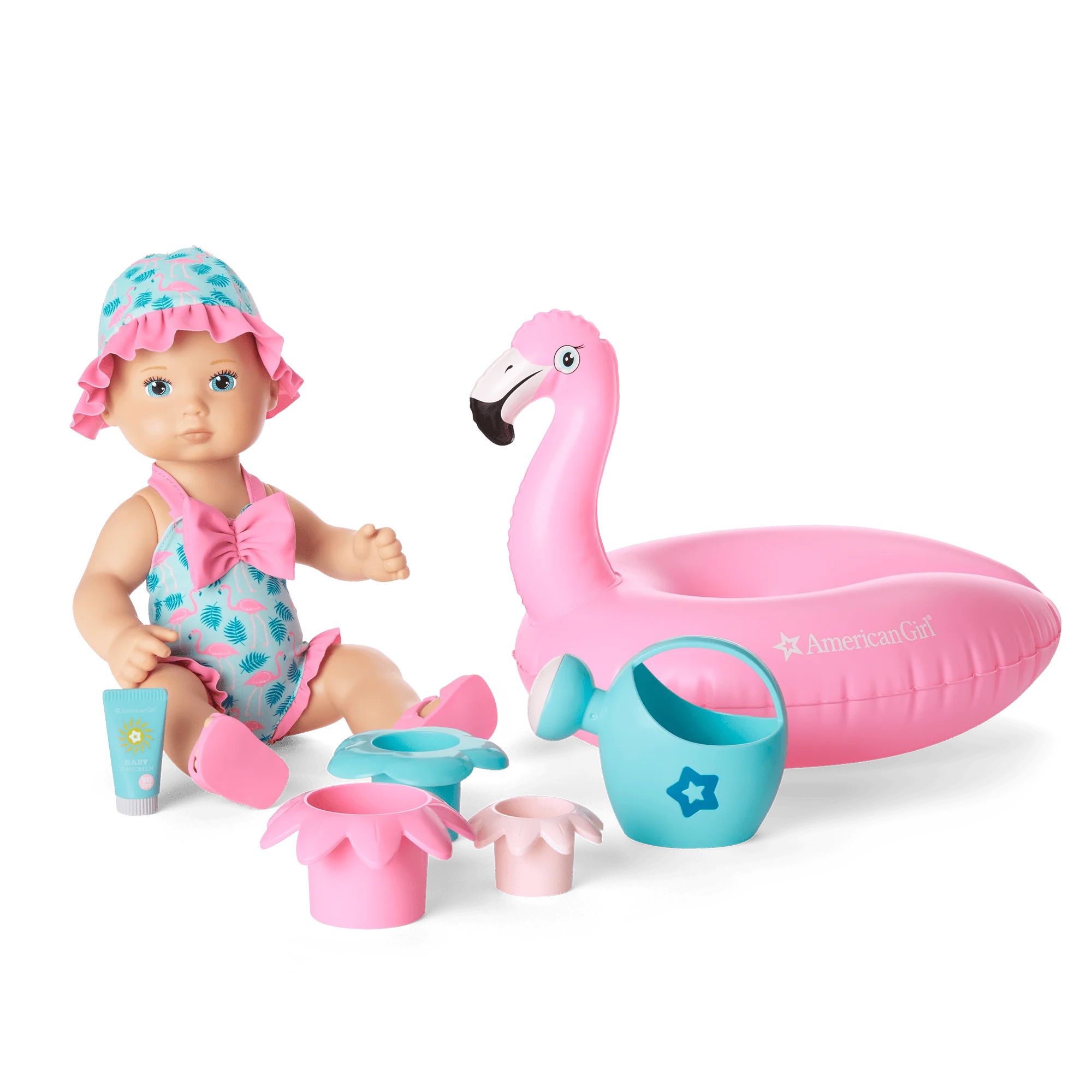 Flamingo Fun Play Set (Bitty Baby® Splash™) | American Girl