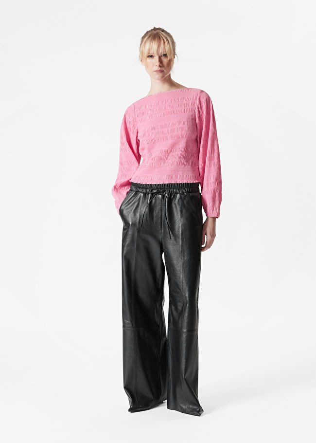 Smocked Boat-Neck Top | & Other Stories EU