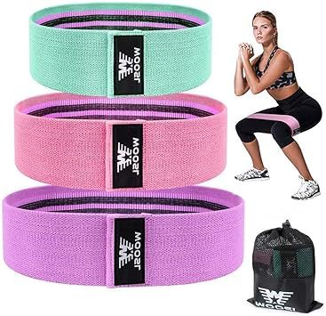 Fabric Resistance Bands & Core Sliders Exercise Set - 3 Booty Bands & 2 Strength Slides for Legs,... | Amazon (US)