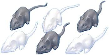 Melody Jane Dollhouse 3 White & 3 Grey Mice Miniature Accessory Pet Animal Mouse | Amazon (US)