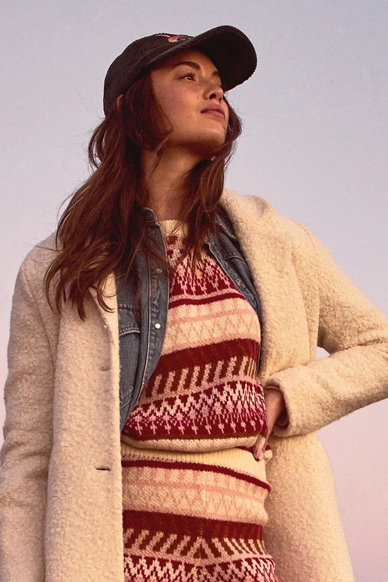 Toasty Moment Cream Multi Fair Isle Knit Sweater | Lulus (US)