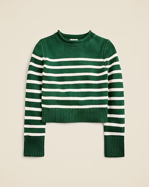 Heritage cotton Rollneck™ sweater in stripe | J. Crew US