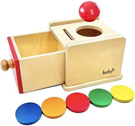 Dailyfunn Montessori Toys Coin&Ball 2-in-1 Drop Box Object Permanence Box for Infant Baby Prescho... | Amazon (US)