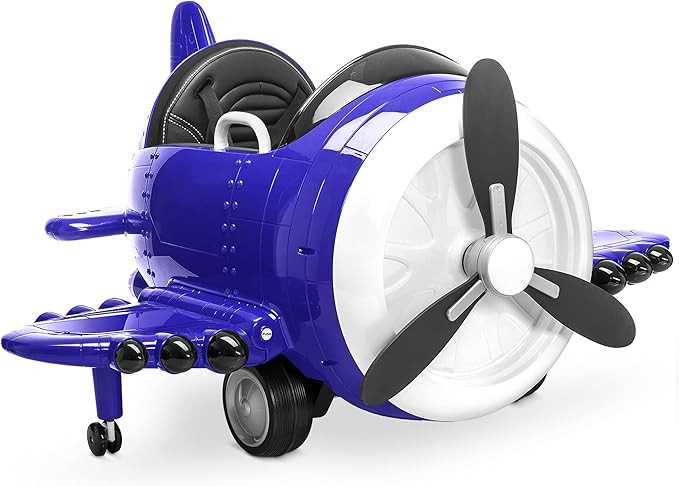 Kidzone 12V Kids Electric Ride On Aircraft 360 Spin 3 Speed Airplane with Remote Control, USB Mus... | Amazon (US)