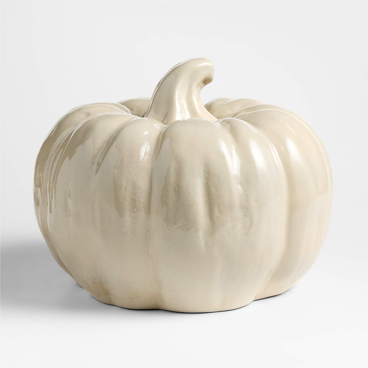 Harvest Large Ceramic Pumpkin + Reviews | Crate & Barrel | Crate & Barrel