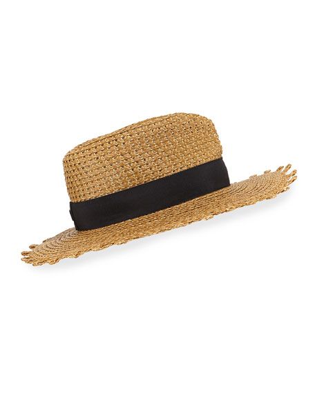 Eric Javits Squishee Cannes Boater Hat | Neiman Marcus