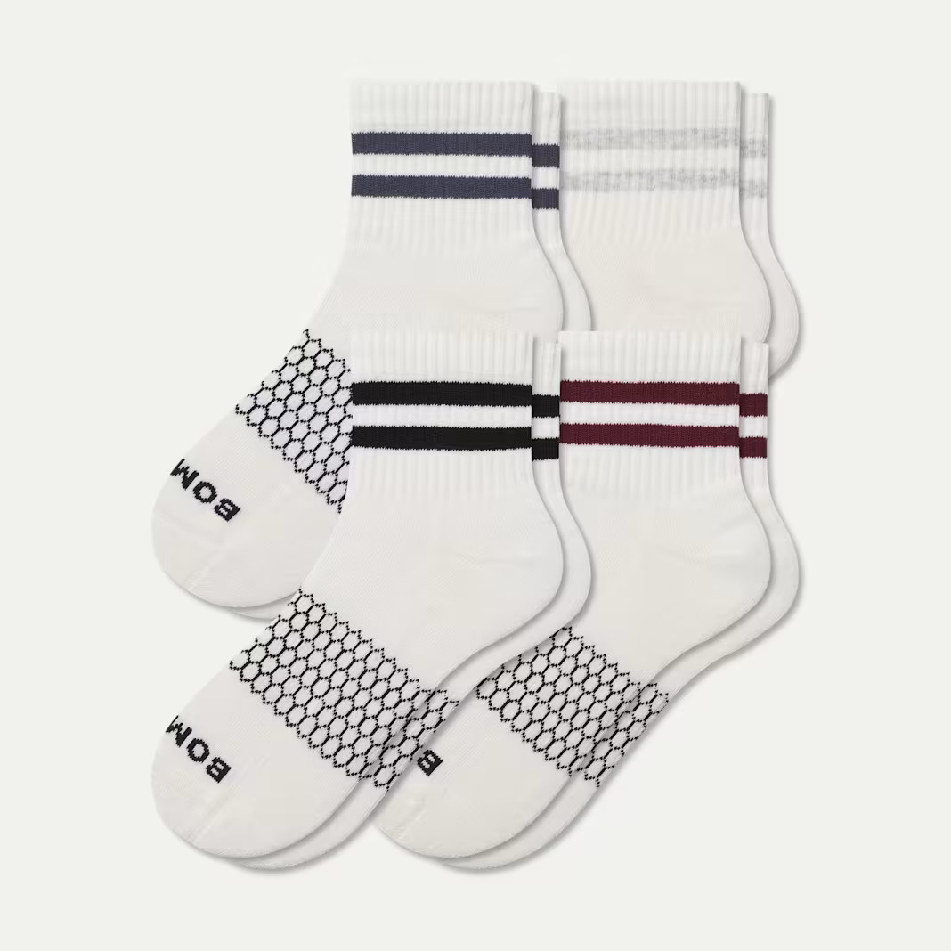 Women's Vintage Stripes Quarter Sock 4-Pack | Bombas