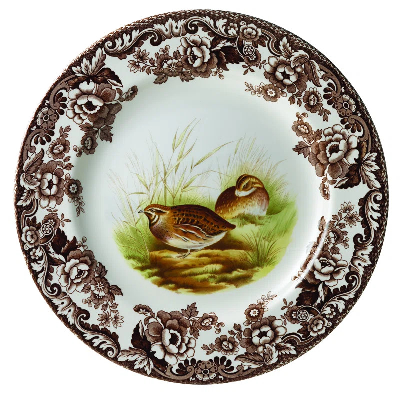 Woodland Quail 11" Bone China Dinner Plate | Wayfair North America
