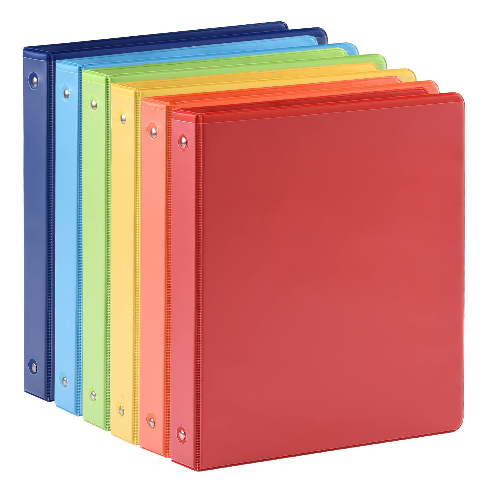 1-inch 3 Ring Binder with 2 Interior Pockets, 1'' Basic Binders Holds US Letter Size 8.5'' x 11''... | Amazon (US)