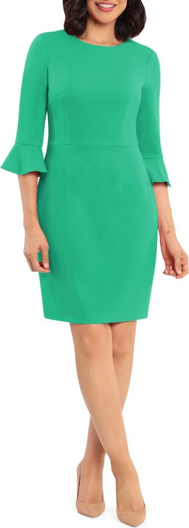 Bell Sleeve Crepe Bodycon Dress | Nordstrom Rack