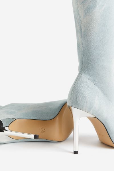 Knee-high Boots - Light denim blue - Ladies | H&M US | H&M (US + CA)