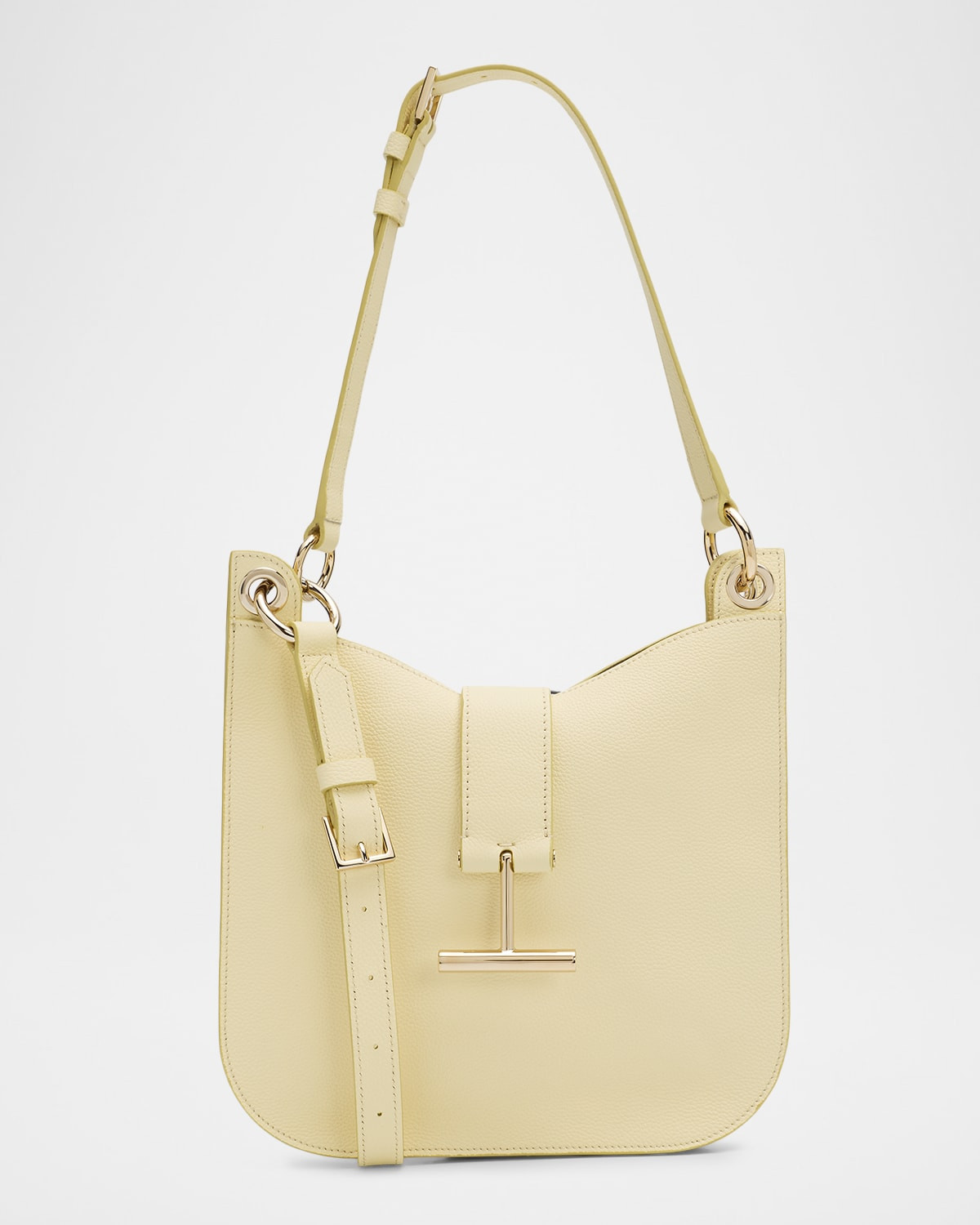 Tara Small Shoulder Bag in Grained Leather | Neiman Marcus