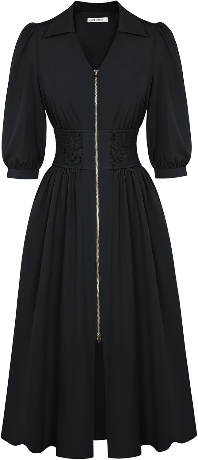 GRACE KARIN Women's Summer Midi Dress Business Casual Dresses | Amazon (US)