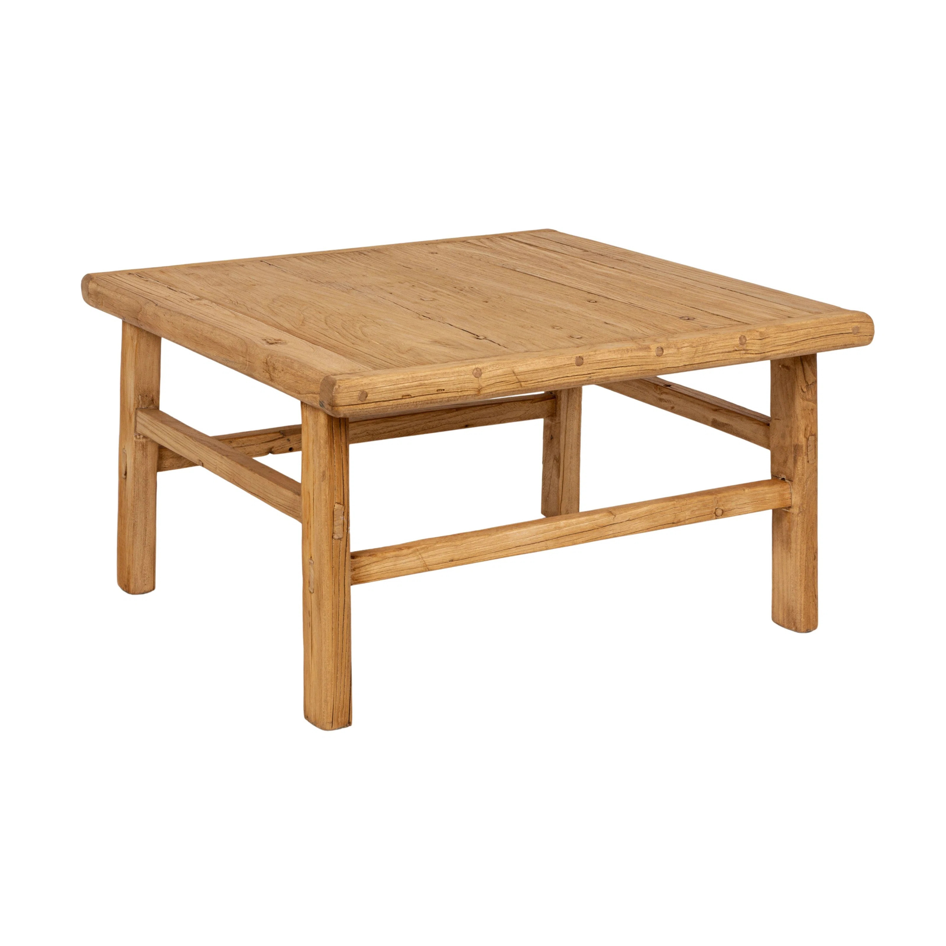 Reclaimed Elm Wood Coffee Table | Wayfair North America