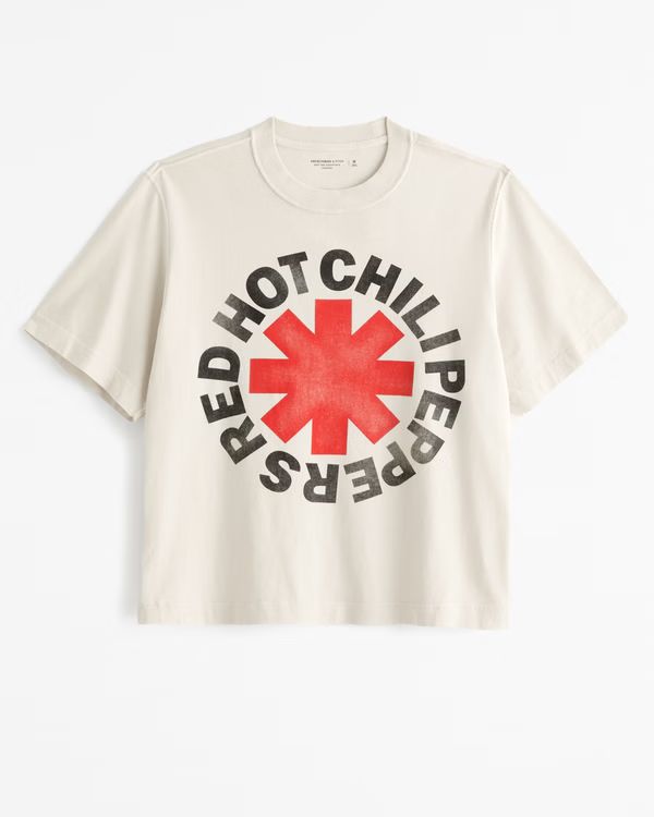 Cropped Red Hot Chili Peppers Graphic Tee | Abercrombie & Fitch (US)