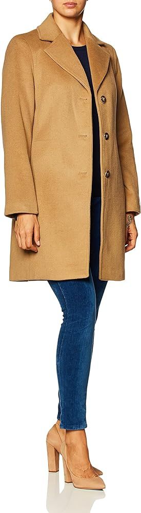 Calvin Klein womens Classic Cashmere Wool Blend Coat | Amazon (US)