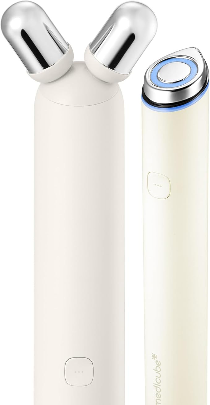 medicube Mini Booster Pro Plus Face Roller Device Set | 2-in-1 Massage & Skincare Device | Jawlin... | Amazon (US)