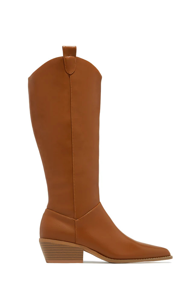 Miss Lola | Dallas Tan Western Cowgirl Boots | MISS LOLA