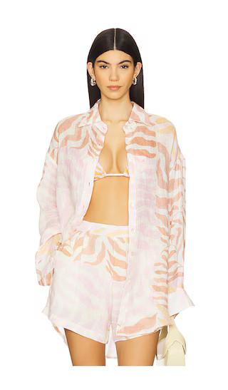 Playa Linen Boyfriend Shirt in Gold Coast | Revolve Clothing (Global)