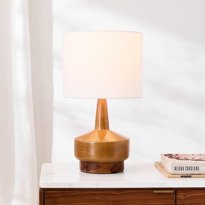 Wood & Ceramic Table Lamp (22") | West Elm (US)