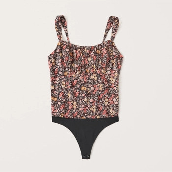 Ruched Cami Bodysuit | Abercrombie & Fitch (US)