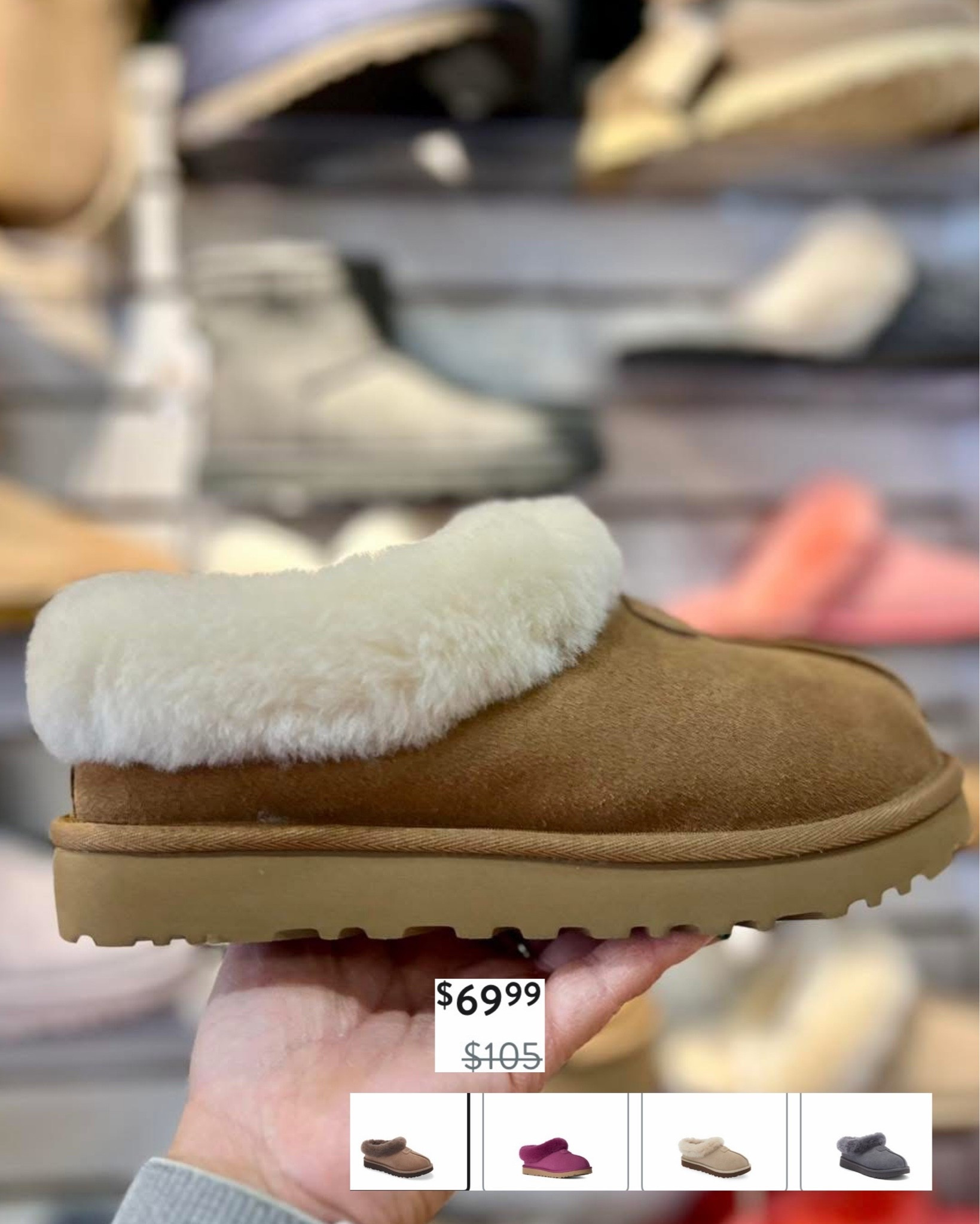 UGG Tazzette Genuine Shearling Collar Slipper on sale during Nordstrom anniversary sale. My favorite Nsale pick for sure.

#LTKSeasonal #LTKSaleAlert #LTKootd