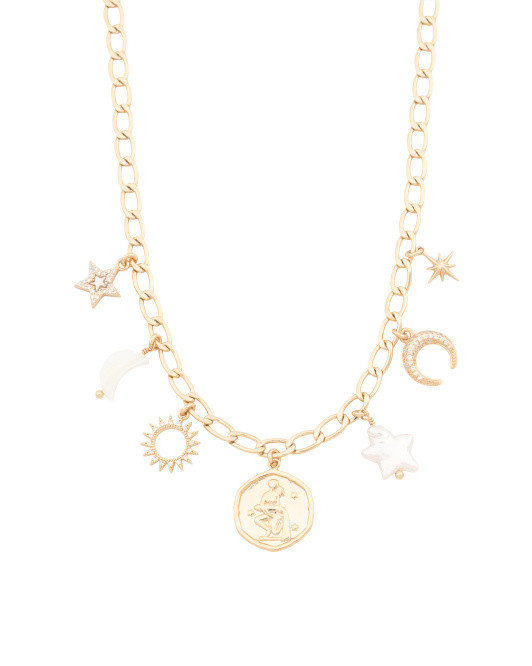 Aquarius Charm Necklace | TJ Maxx