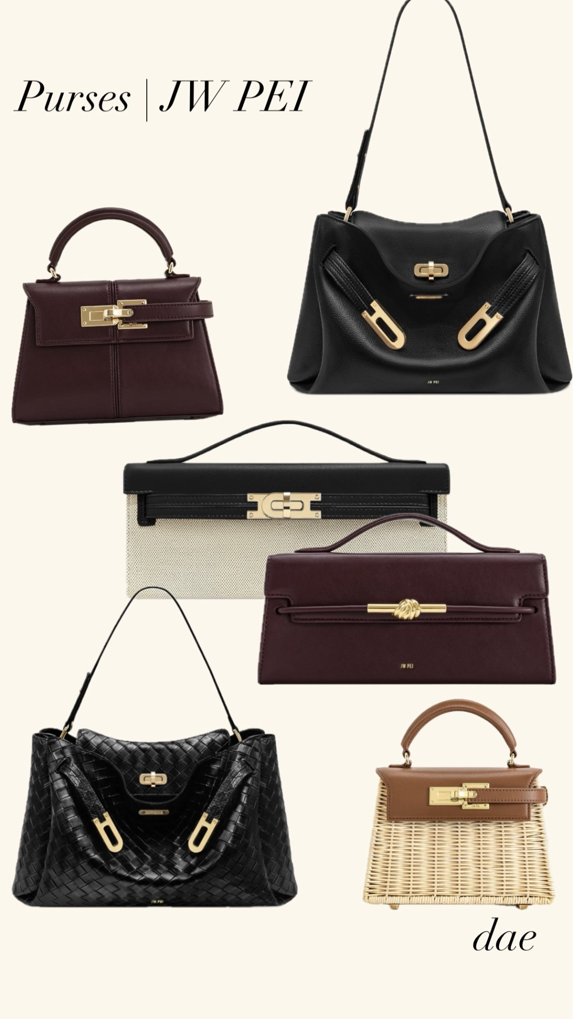 JW Pei Handbags ✨ Designer-Inspired Style for Less 
If you love the look of luxury without the price tag, JW Pei purses are a go-to. Known for their designer-inspired silhouettes, clean lines, and modern aesthetic, these bags are perfect for everyday wear, travel, or elevating a simple outfit—without overspending.

Chic, functional, and budget-friendly, JW Pei bags are a favorite for affordable luxury style.

Save this pin for purse inspiration and stylish handbag finds 🤍

#JWPei #DesignerInspired #AffordableLuxury 
#HandbagInspo #LuxuryForLess 
#PurseFinds

#LTKselfcare #LTKmomlife #LTKootd