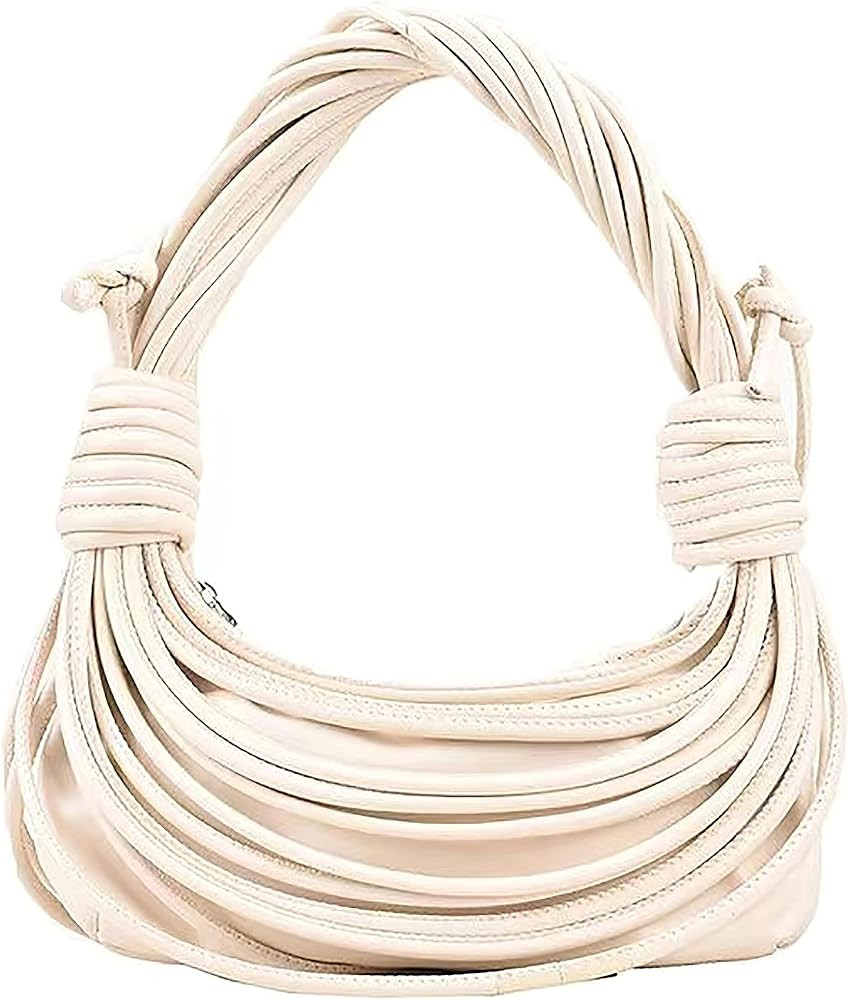 knotted woven tote bag handbag for women Woven Handbag Purse for Women Handwoven Satchel Clutch P... | Amazon (US)