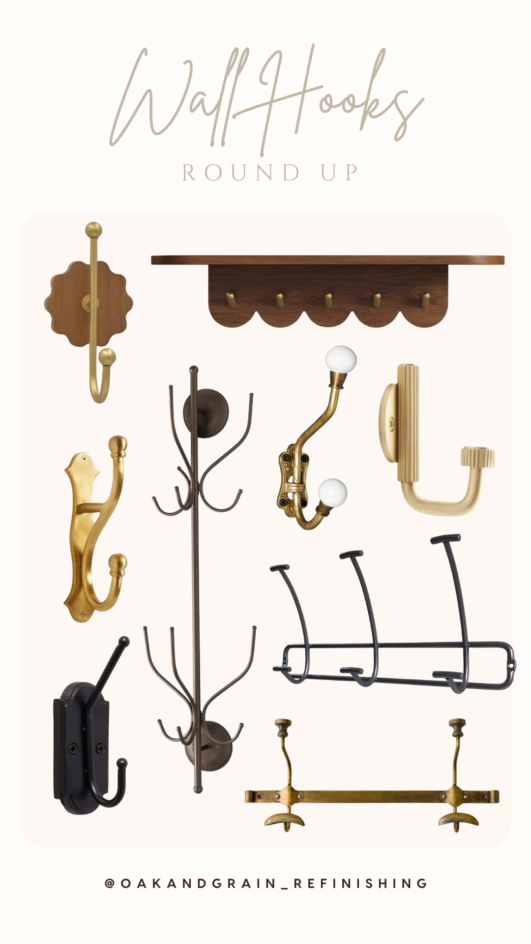 I’ve been on the hunt for the perfect wall hooks to make our small entryway more functional and beautiful. Rounded up my favorite finds—minimal, vintage-inspired, and space-saving picks that prove you don’t need a lot of square footage to stay organized. 

 #LTKHome