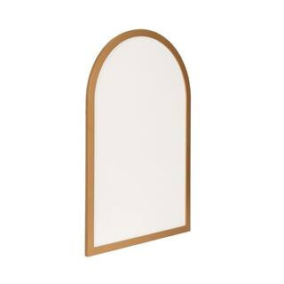 Holbrook 36 in. x 24 in. Gold Wood Framed Linen Fabric Memo Board | The Home Depot