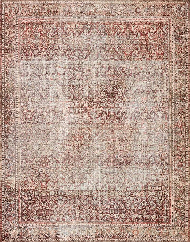 Loloi II LAYLA Collection Area Rug LAY-11 Cinnamon / Sage 2'-6" x 12'-0" | Amazon (CA)