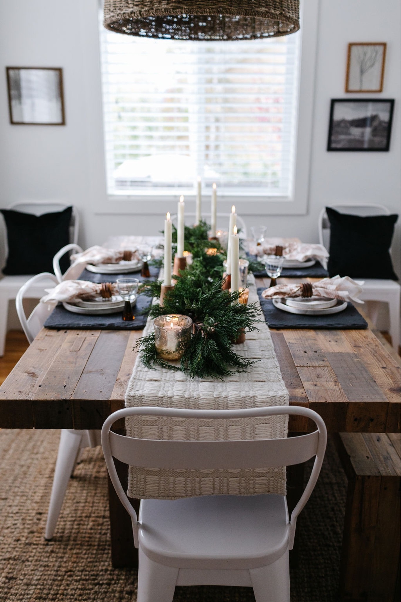 Christmas decor, holiday decor, dining room, holiday table decor, candles, LED candles, Target Studio McGee, Amazon home decor, table runner, votive candle, farmhouse table 

#LTKhome #LTKHoliday #LTKSeasonal